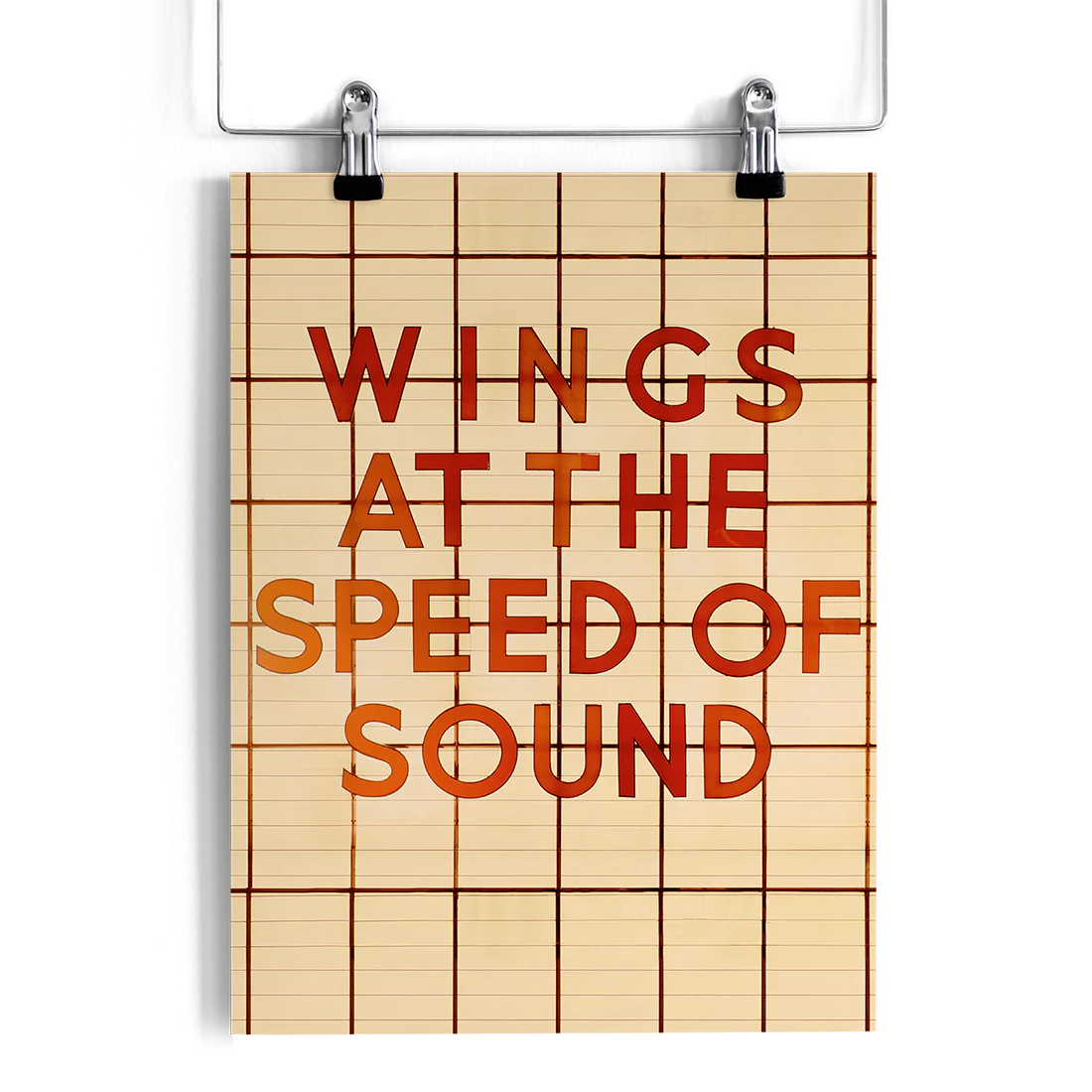 Wings at the Speed of Sound Album Poster